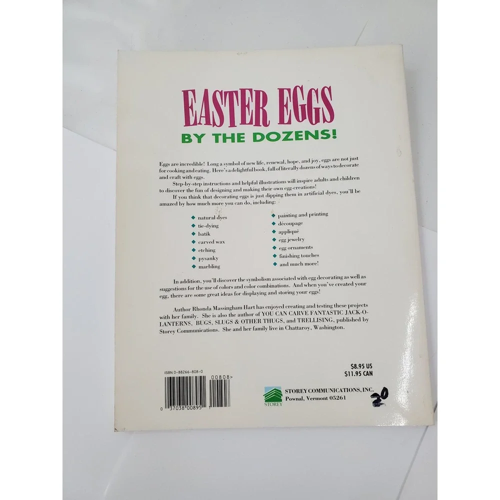 Easter Eggs by the Dozens Rhonda Hart Craft Book 1993 Storey Publishing
